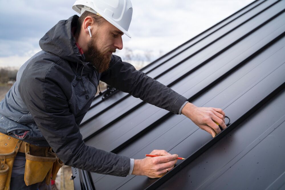 licensed residential roofer inspecting roof in san diego